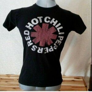 RED HOT CHILI PEPPERS Band Logo tshirt Size Small (B!)